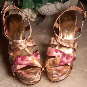 Beautiful Pink and Beige Heels
